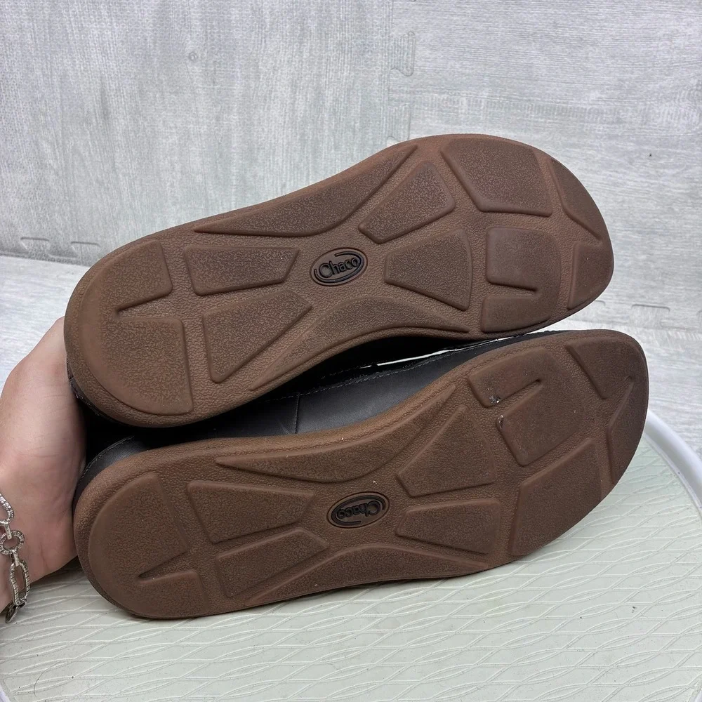 Chaco Montrose Lace Shoes Mens 13 Black Leather Casual Oxford J105689